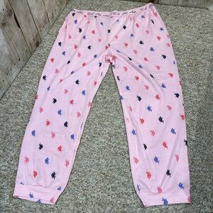 NWOT- US Polo Assn womens lounge pants in Pink 2X